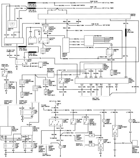 does a bronco ii have a power distribution box|I need the Power Distribution electric diagram please.